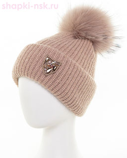 Рафаэла Селия шеврон флис помпон Колпак (56-58)