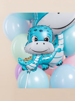 Воздушный шар фольгированный 15" «Динозаврик мальчик», 5 шт.