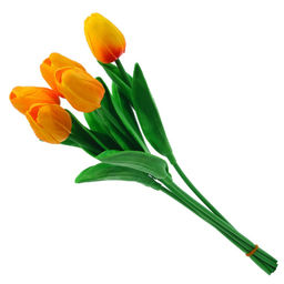 Цветы искусственные "Букет Тюльпанов из 5шт, L10 W10 H34 см