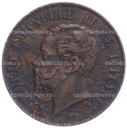 Монета 1 чентезимо 1867 года М Италия