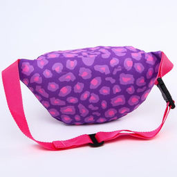 Сумка на пояс детская Дейзи, сиренево-розовая, 25×6×13