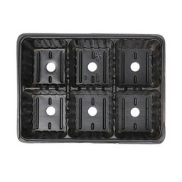 10шт. Мини-кассета для рассады 6яч. 18х13,5х6см (полистирол) черная