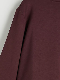 Bisiklet Yaka Oversize Kad?n Sweatshirt Tunik