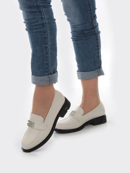 06-PDG261-2 BEIGE Туфли женские (натуральная кожа)