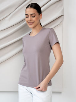 Футболка женская Grande, цв. Сиреневый - светлый