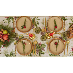 Скатерть новогодняя Доляна Шишкин лес 110*145 см, 100% п/э  фото 10