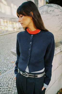 CHAQUETA PUNTO SOFT / Marino - Zara фото 2