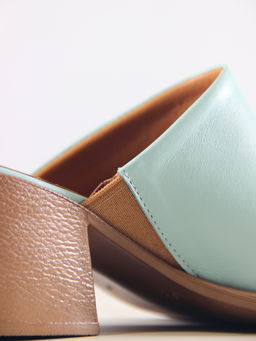 Сабо 5300.23663be.Мята+коричневый