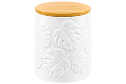 Банка д/хранения 650 мл 10*10*12,5 см Тропики с дер. крышк. с сил. упл. - Elan gallery фото 5