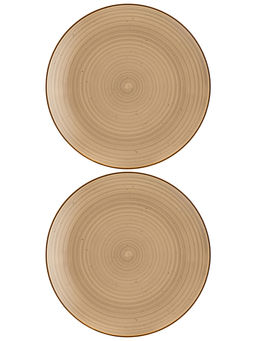 Набор тарелок обеденных 2 пр. 25,5*25,5*2,5 см "Кантри Крафт" бежевый, фарфор