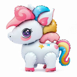 Воздушный шар фольгированный 22" «Малыш единорог», под воздух