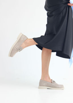 Лоферы туфли EDART 172.1841 be. каменная замша фото 13