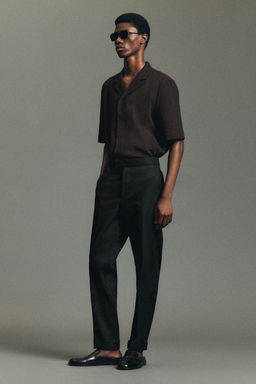 PANTAL?N DE LINO Y ALGOD?N SLIM FIT STRAIGHT LEG - H&m фото 4