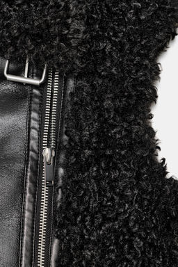REVERSIBLE FAUX SHEARLING GILET ZW COLLECTION - Zara фото 5