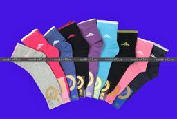 Цена за 10 пар. Золотая Игла носки женские спортивные с лайкрой с-1111 23-25  фото 2