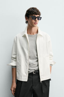 SOBRECAMISA REGULAR FIT CREMALLERA / Piedra - Zara фото 2