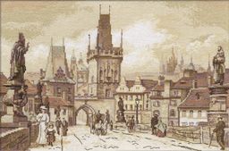 Набор для вышивания PANNA Золотая серия GM-1513 Прага. Карлов мост 40 х 25.5 см