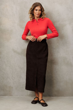 Костюм Gizart 5425 шоколадный, морковный фото 9