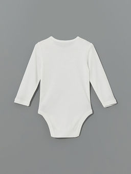 Bisiklet Yaka Uzun Kollu K?z Bebek ??t??tl? Body 2li - Waikiki фото 3