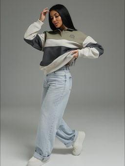 Тринити свитшот женский (оливковый)