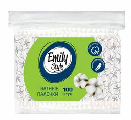 Emily Style Ватные палочки п/э 100шт с зиплоком /арт-9796/