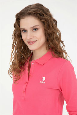 Женский розовый базовый свитшот - U.s. polo assn фото 2