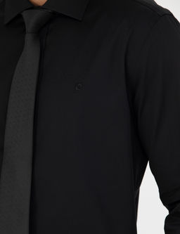 Siyah Slim Fit Uzun Kollu G_mlek