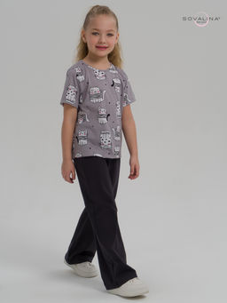 Костюм Лето котейки на сером-фуме - Sovalina фото 16