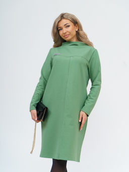 854 Платье "олива"