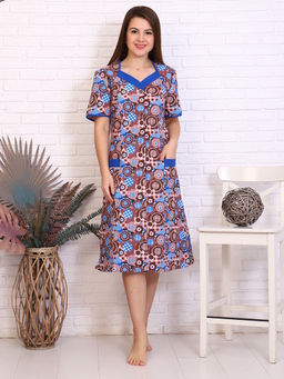 Женский бязевый халат на пуговицах без рукавов  1-12 (17)