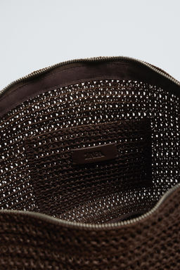 BOLSO DE HOMBRO TRENZADO / Marr?n - Zara фото 4