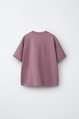 CAMISETA PUNTO EFECTO LAVADO / Rosa palo - Zara фото 2