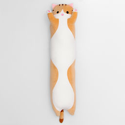 Мягкая игрушка Котик, 110 см, цвет рыжий - Simaland фото 2