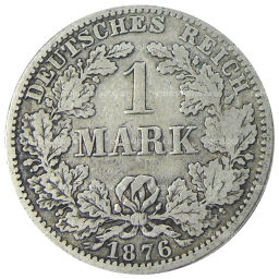 1 марка 1876 года A Германия