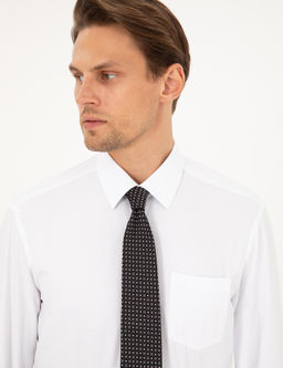 Beyaz Regular Fit Uzun Kollu Basic G_mlek