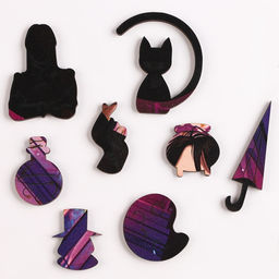 Пазл фигурный Девочка в чёрном платье - Puzzle фото 8