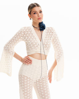 Колье-чокер с крупным цветком - Sahar art lab фото 5