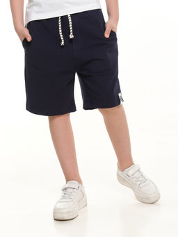 Шорты свободного кроя для мальчиков подростков 22-7638 черный - Mini maxi фото 17