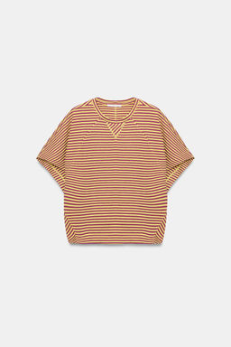 CAMISETA OVERSIZED RAYAS / amarillo - Zara фото 5