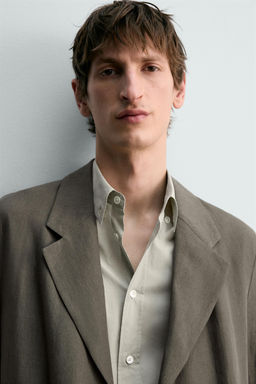 LEVITA 100% LINO LIMITED EDITION / Verde gris - Zara фото 5