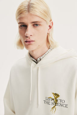 Sudadera con capucha y estampado Loose Fit