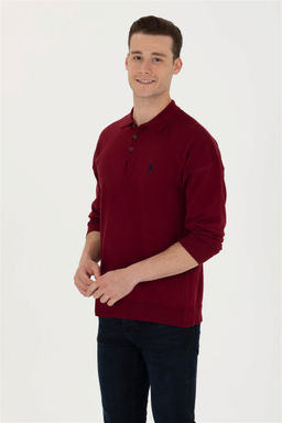 U. S. Polo Assn Мужской бордово-красный базовый свитер - U.s. polo assn фото 10