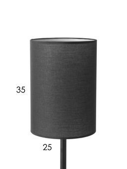 Торшер напольный "Капля" Е27 40Вт чёрный 25х25х150 см