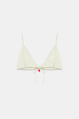 TOP BIKINI ABALORIO CORAZ?N / Crudo - Zara фото 9