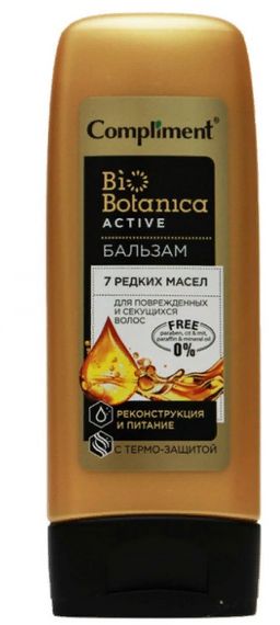 "Compliment" Biobotanica active 7 редких масел Бальзам д/сек.в. пит.с термо-защ.(200мл)16 /879380/