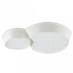 Блюдо керамическое "Пингвин" 247х170х35мм, 400мл, с соусником 108х100мм, 160мл, с деколью, черный/белый, в коробке (Китай)