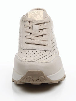 03-A1017-5A BEIGE Кроссовки женские (натуральная кожа)