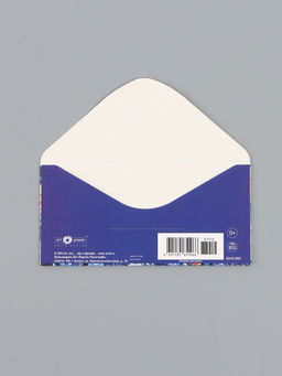 Цена за 10 шт. Конверт для денег «С днём рождения», синие цветы, 16,5 х 8 см