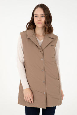 Женский жилет цвета хаки - U.s. polo assn фото 3