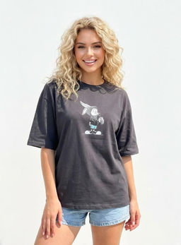 K13333 Футболка (плотный хлопок) ГРАФИТ